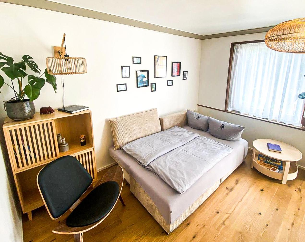 Hacienda Flats - Wunderschoene Ferienwohnungen Am Seewald Friedrichshafen Ruang foto